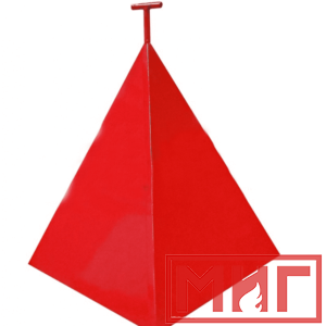 Фото 13 - Пожарная пирамида для пожарного гидранта 500x500x600 (Четырехгранная).